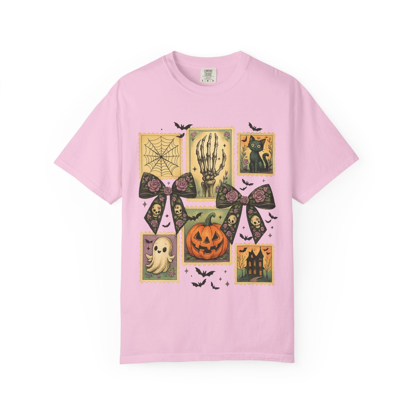 Halloween-Themed Unisex T-Shirt - Spooky Vibes for Fall Celebrations, Ghost Lovers Gift, Costume Party Essential, Cozy Autumn Tee
