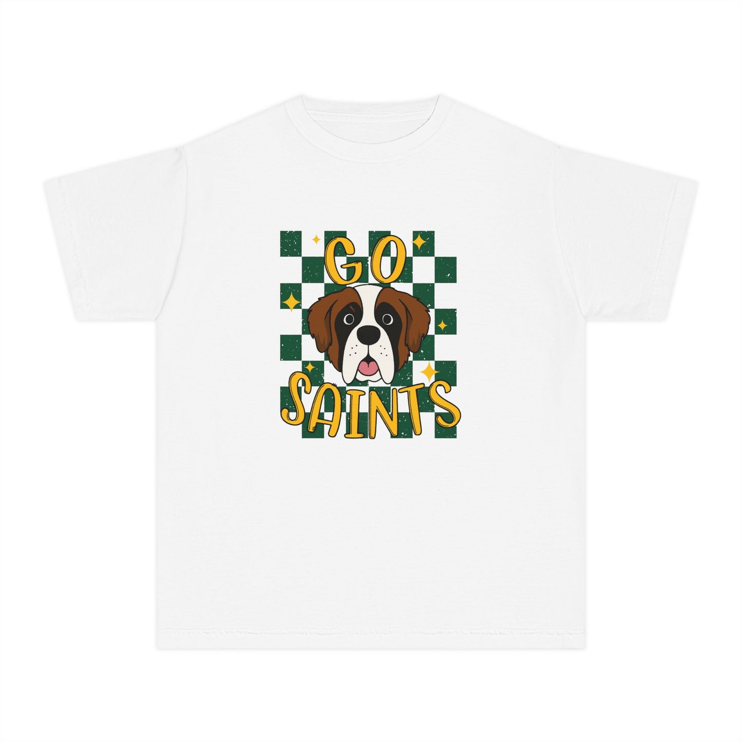 Saints Youth Tee - Perfect for Game Day, Dog Lovers, Team Spirit, Sporty Outfit, Gift for Kids