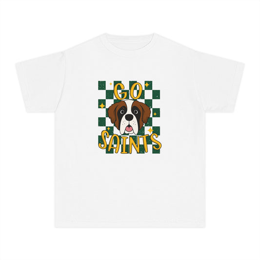 Saints Youth Tee - Perfect for Game Day, Dog Lovers, Team Spirit, Sporty Outfit, Gift for Kids