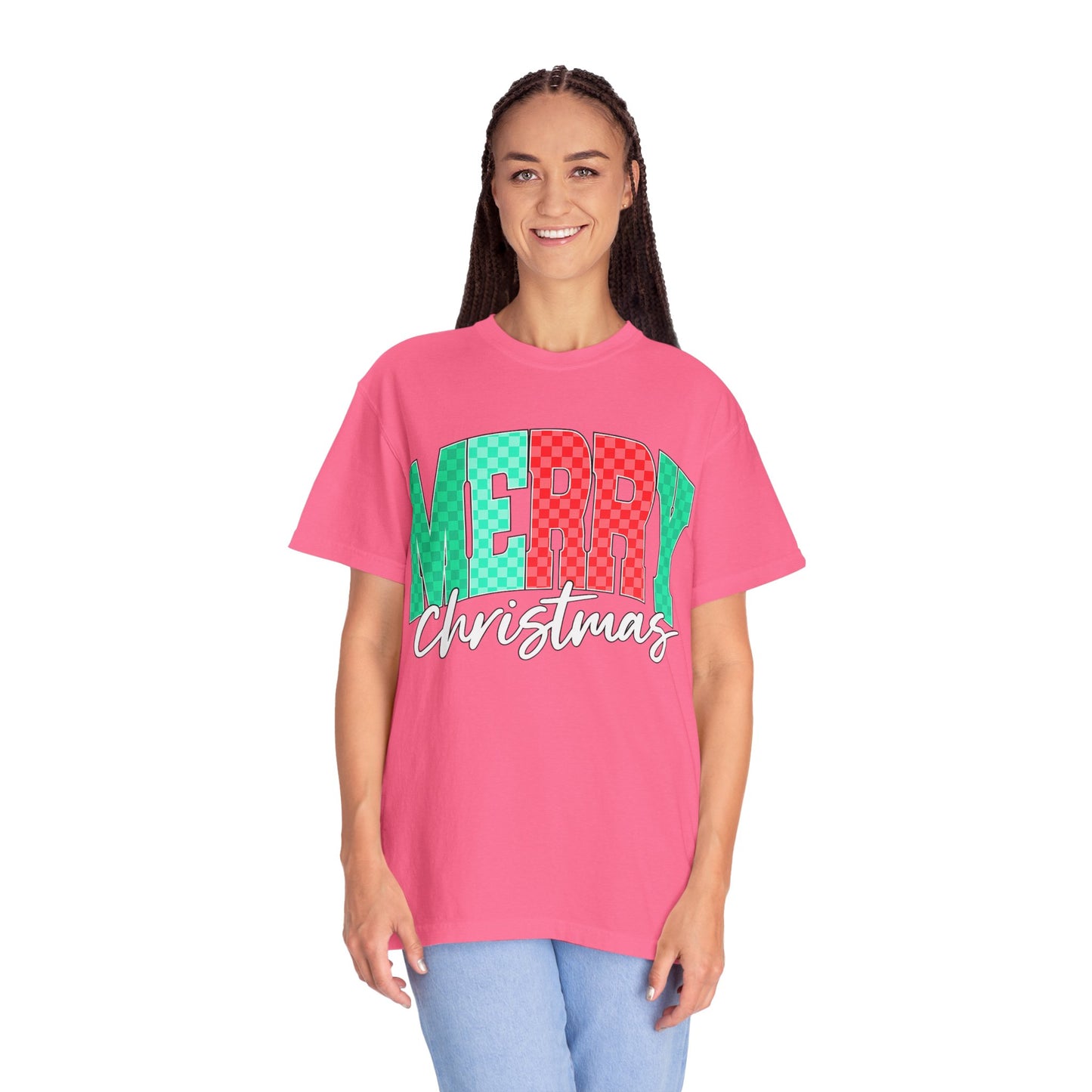 Merry Christmas Unisex Garment-Dyed T-Shirt