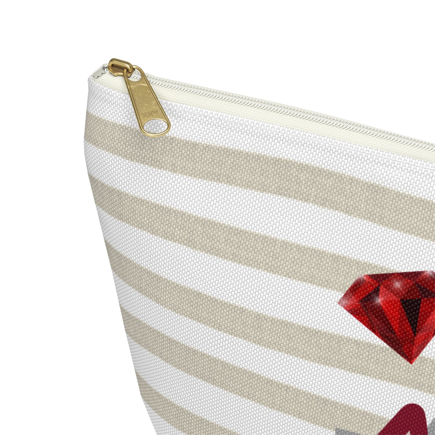 Alpha Phi Chic T-Bottom Accessory Pouch for Sorority Sisters | Makeup Bag, Travel Organizer, Gift for Graduates, Fun Storage