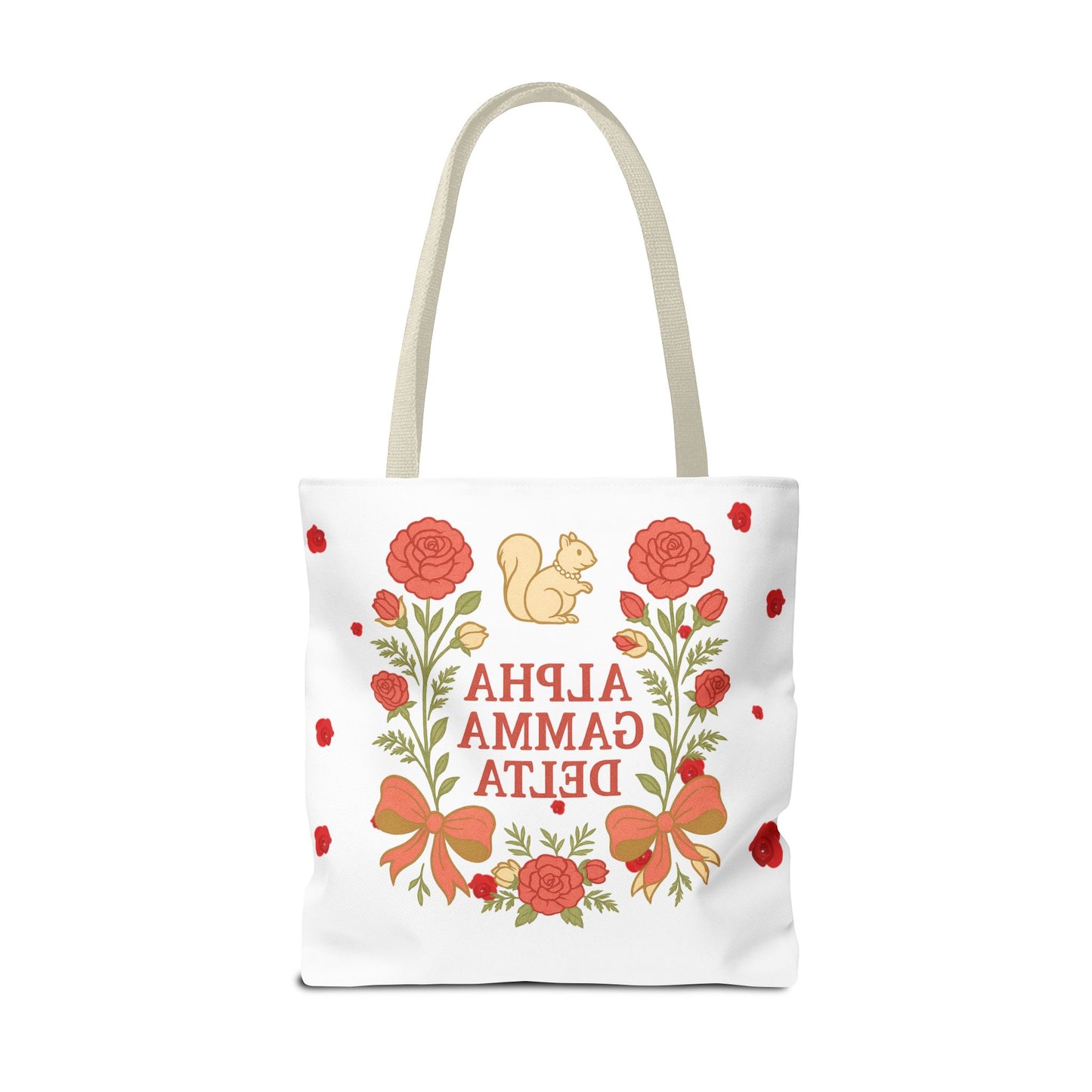 Floral Tote Bag | Alpha Gamma Delta Collection | Perfect for Sorority Events & Graduates