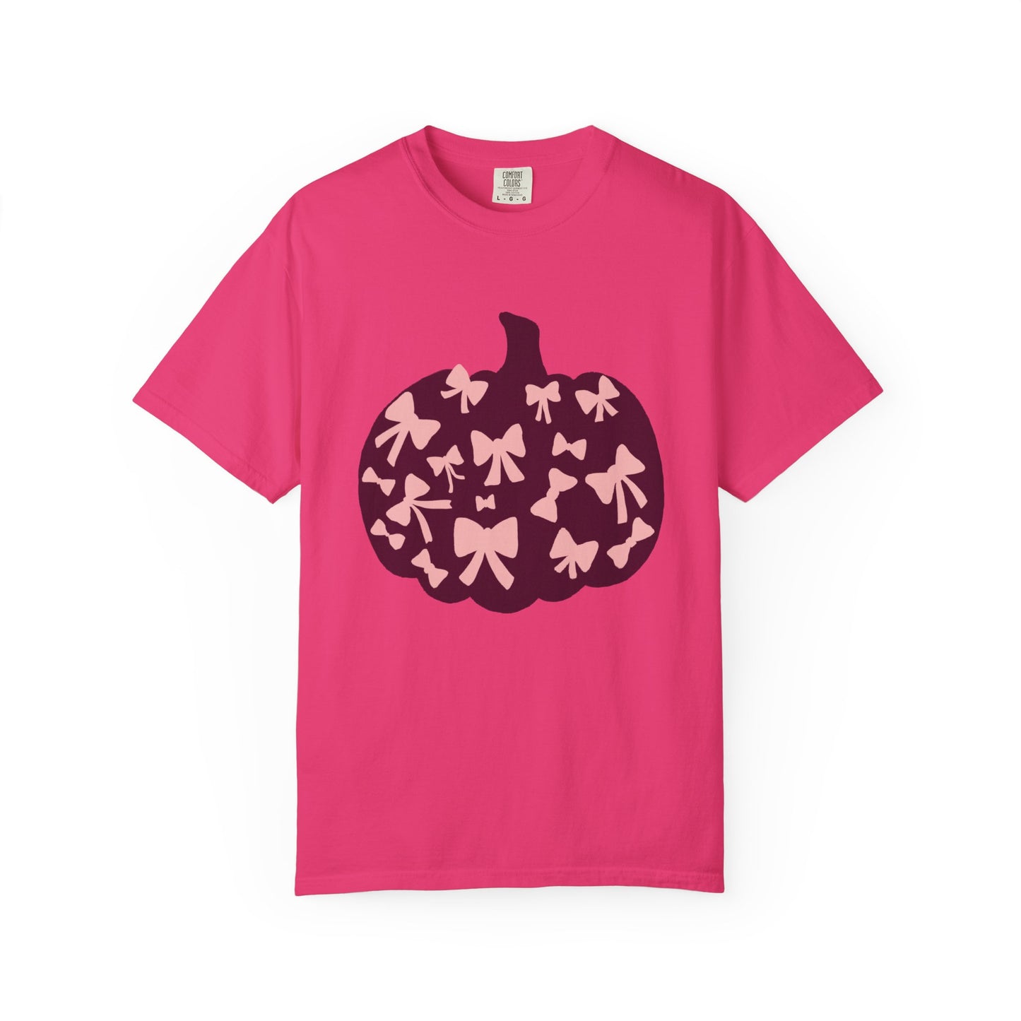 Pumpkin Bow Graphic Tee | Unisex Fall T-Shirt, Halloween Top, Cute Autumn Shirt, Gift for Her, Festival Wear
