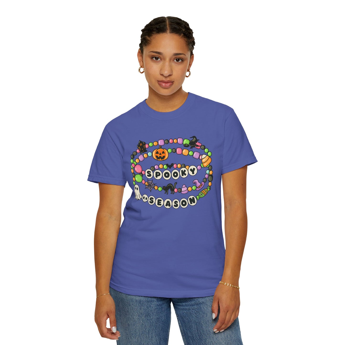 Spooky Season Friendship Bracelet T-shirt | Halloween Fun, Unisex Tee