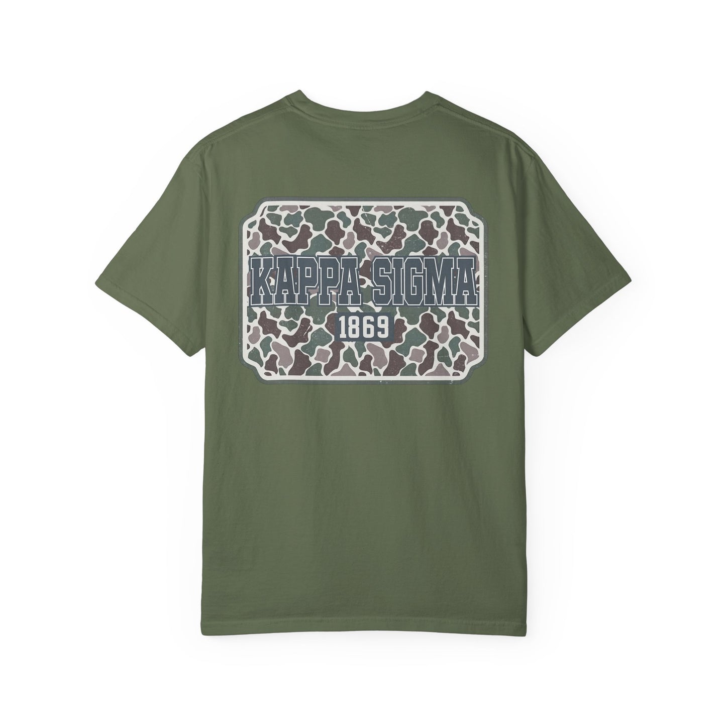 Kappa Sigma Garment-Dyed Unisex T-Shirt, Casual Wear, Greek Life Apparel, College Student Gift, Comfy Streetwear
