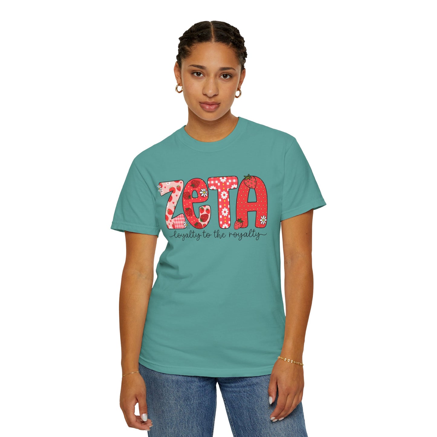 ZTALoyalty T-Shirt, Unisex Garment-Dyed Tee, Perfect for Sorority Events, Greek Life Apparel, Custom Festive Shirt, Everyday Casual Wear