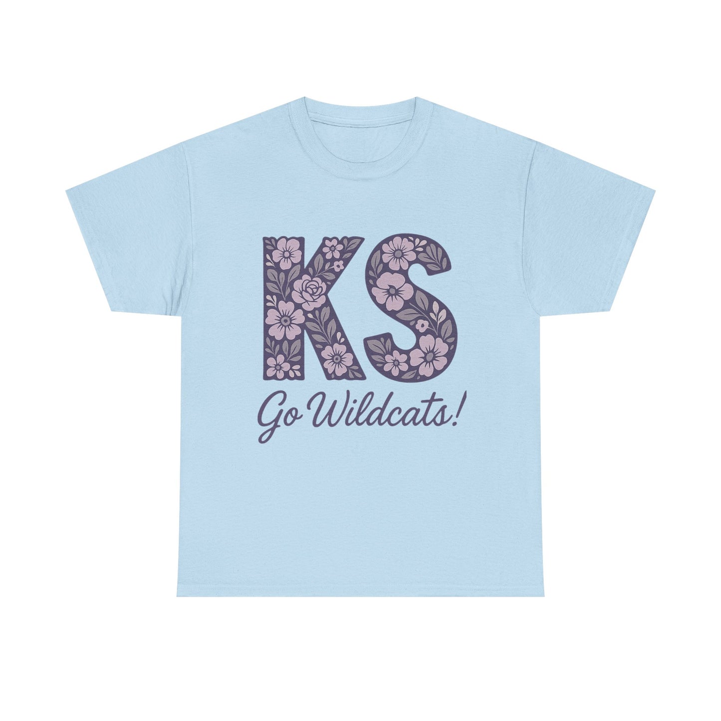 KS Floral Team Spirit Tee: Celebrate Kansas State Wildcats in Style, Perfect for Sports Events, Gifts, & Casual Wear