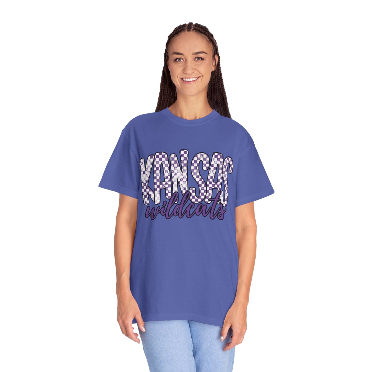 Kansas Wildcats Garment-Dyed T-Shirt | Unisex College Apparel