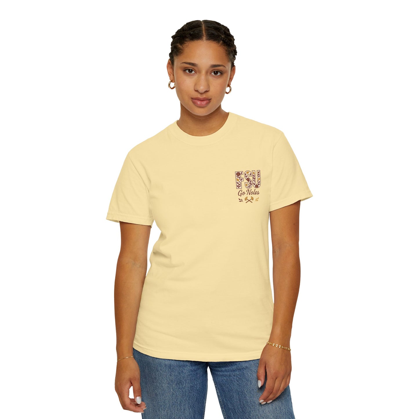 Tomahawk Nation T-Shirt, Unisex College Football Tees, Garment-Dyed Fan Apparel, Go Noles Spirit Wear, Game Day Outfit