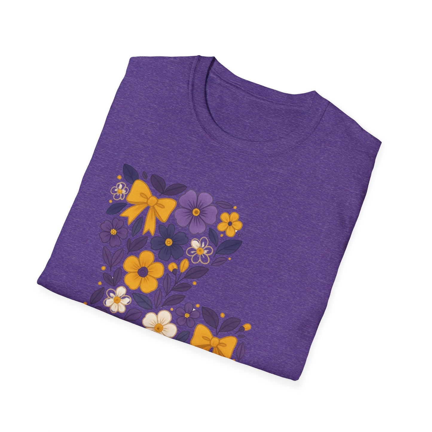 Louisiana Floral Graphic Tee, Casual Unisex T-Shirt, Spring Fashion, Gift for Nature Lovers, Summer Outfit, Southern Pride
