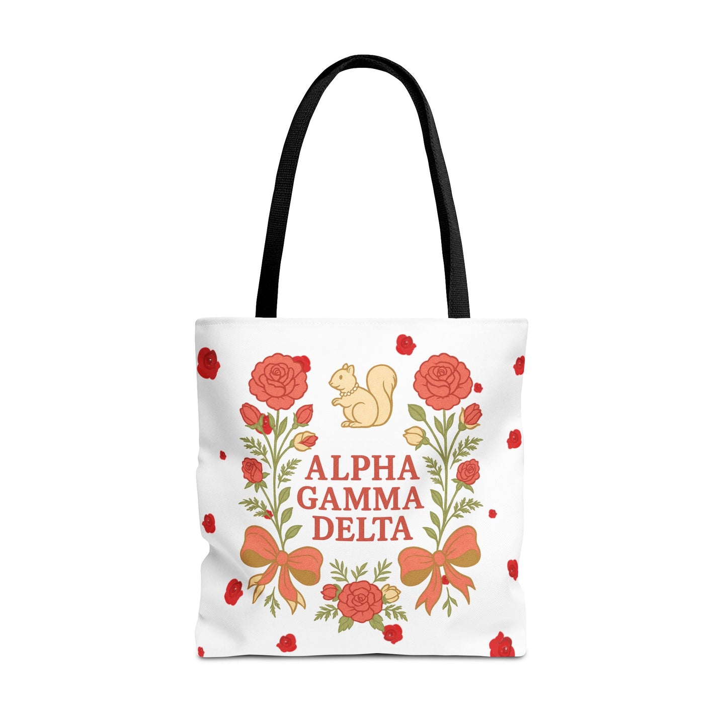 Floral Tote Bag | Alpha Gamma Delta Collection | Perfect for Sorority Events & Graduates