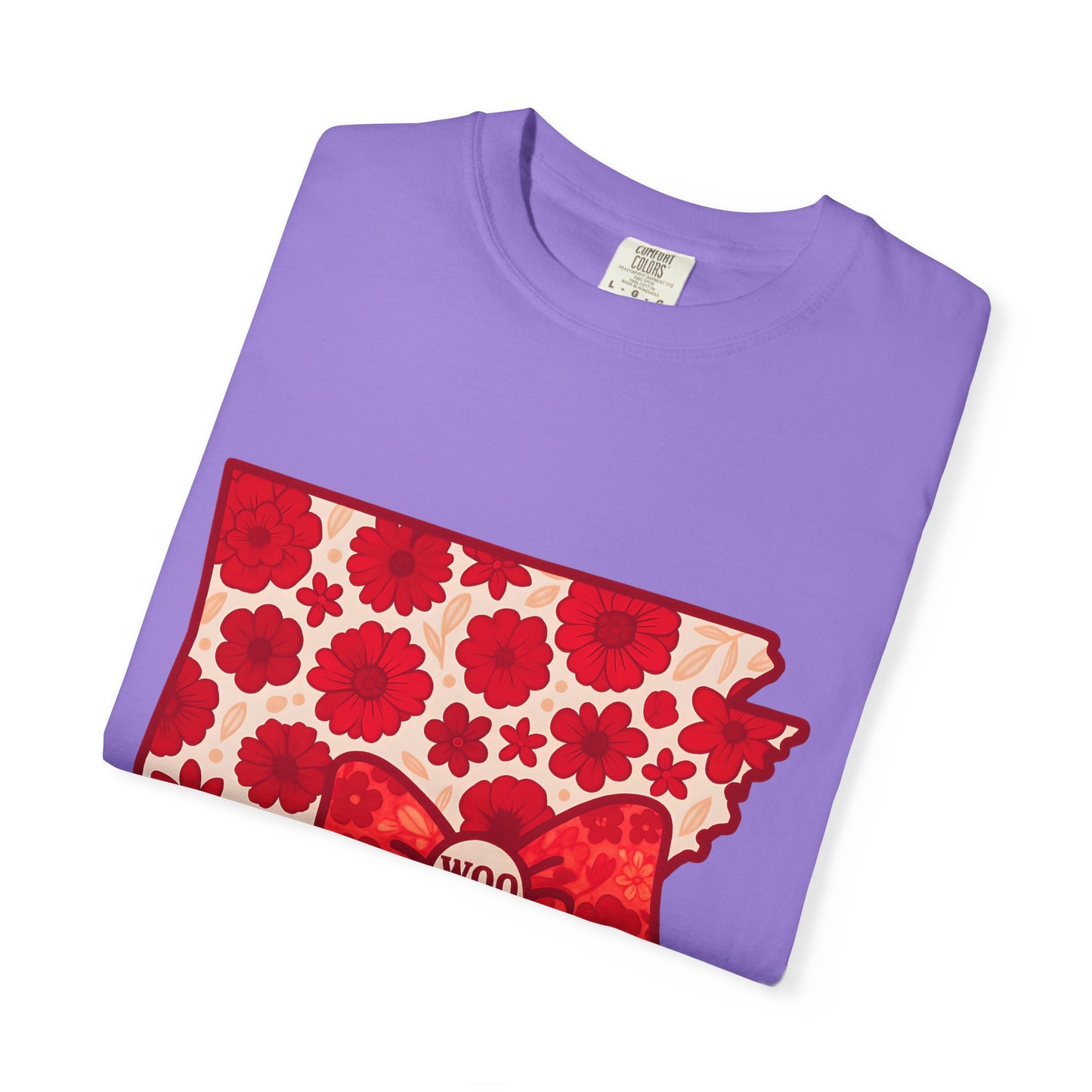Arkansas Floral T-shirt - Women's & Men's Gift, Summer Tee, State Pride Shirt, Comfort Colors