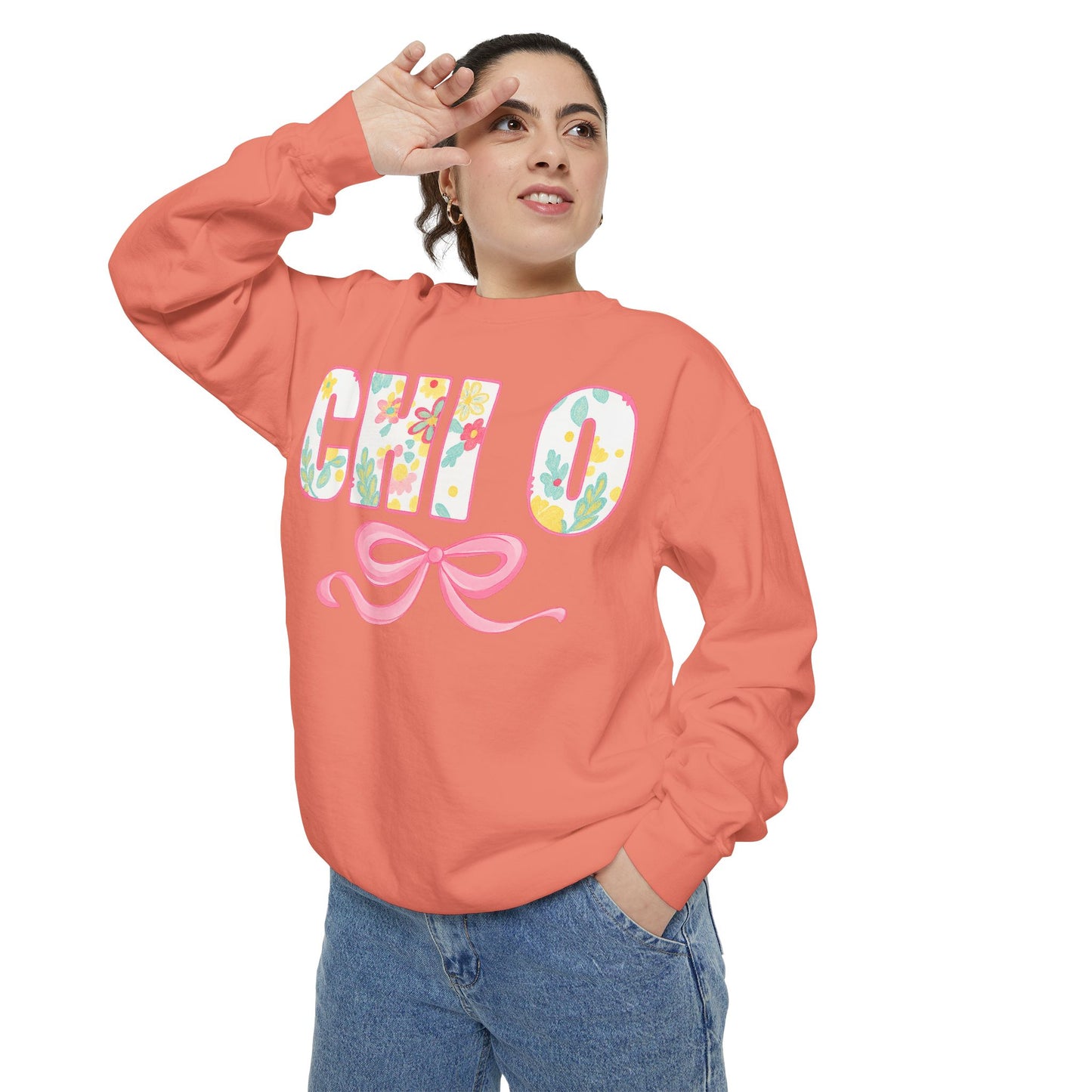 Colorful Floral Chill O Unisex Sweatshirt | Spring Fashion, Gift for Her