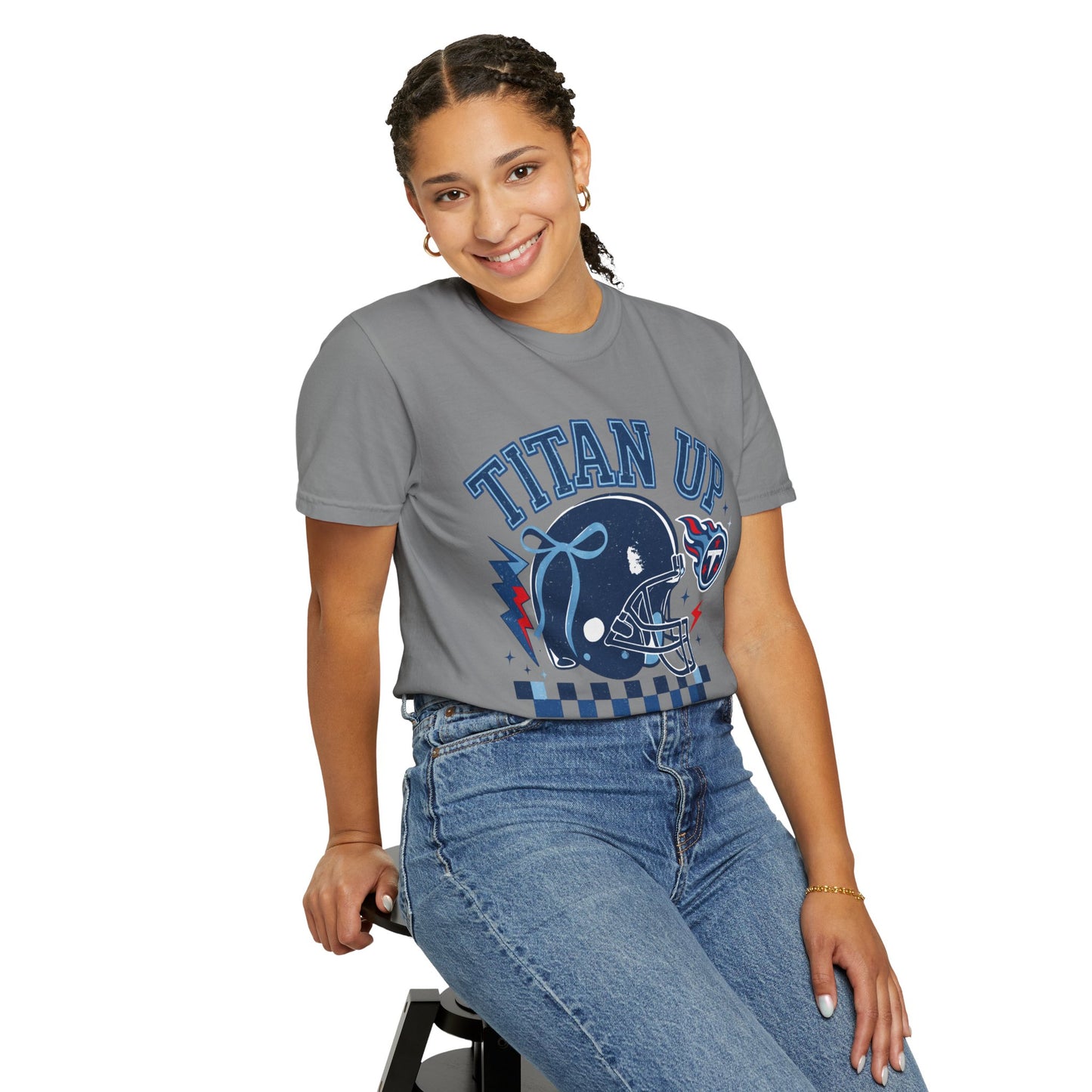 titan up tennessee Unisex Football Tee, Titan Up Shirt for Game Day, Casual Sportswear, Tailgating Apparel, Gift for Fans, Team Spirit Top