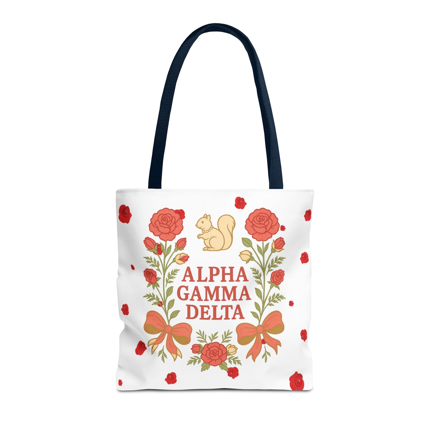 Floral Tote Bag | Alpha Gamma Delta Collection | Perfect for Sorority Events & Graduates