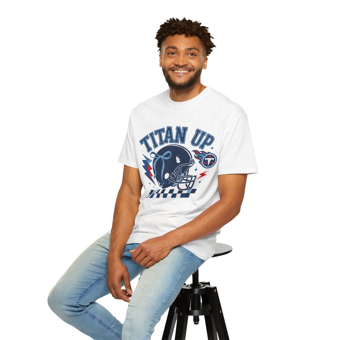 titan up tennessee Unisex Football Tee, Titan Up Shirt for Game Day, Casual Sportswear, Tailgating Apparel, Gift for Fans, Team Spirit Top