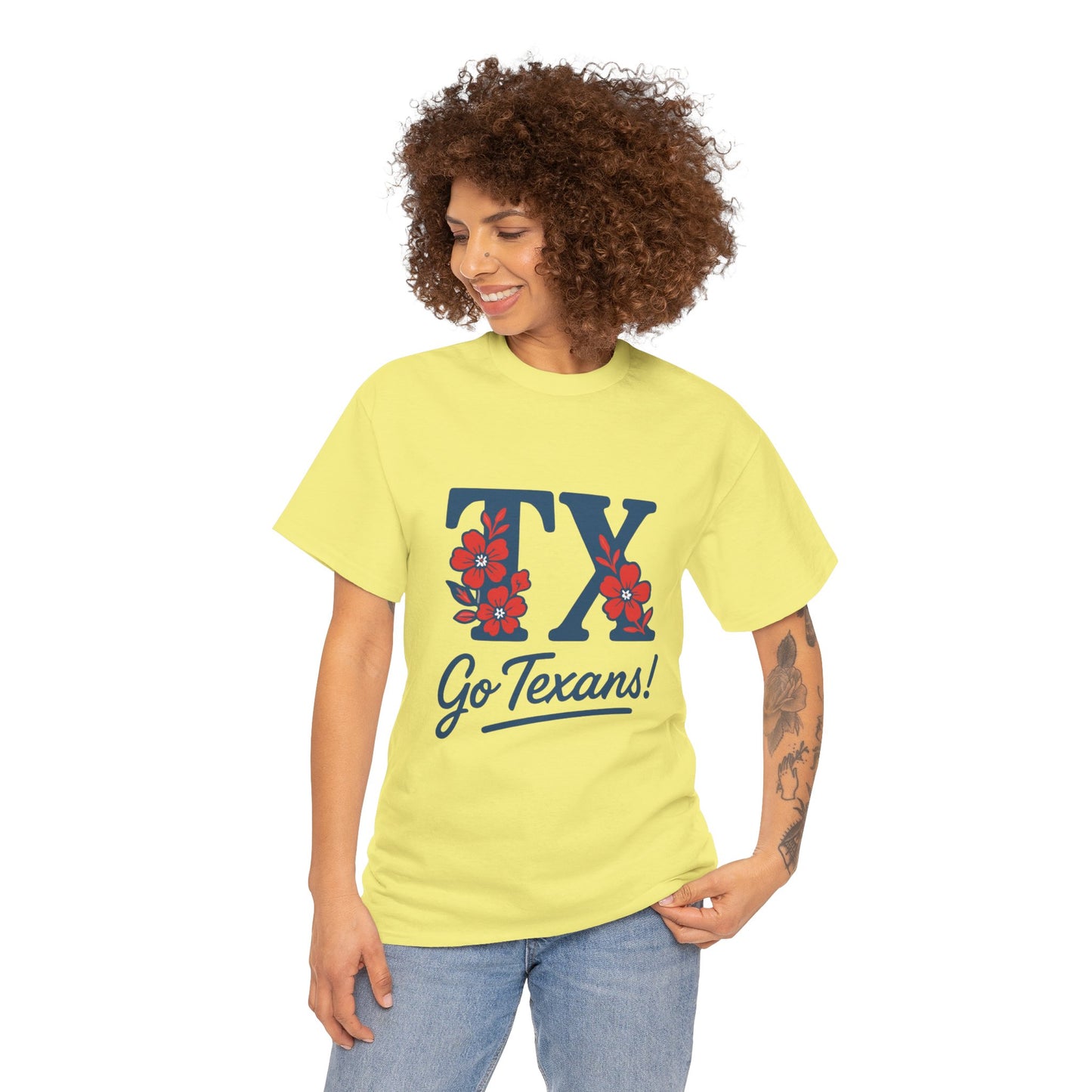 Texas Pride Unisex Cotton Tee | Go Texans! T-Shirt, Casual Wear, Game Day Shirt, Gift for Fans, Spring/Summer Style