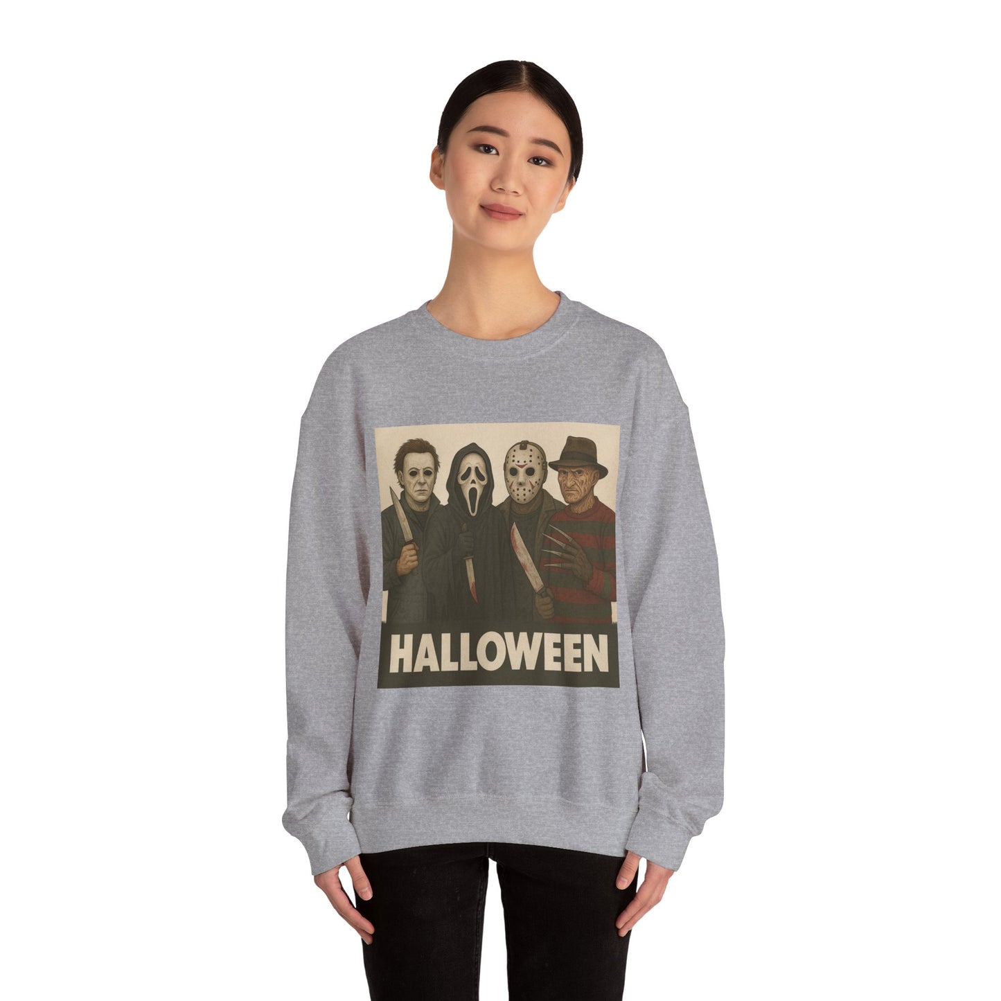 Spooky Movie Crewneck Sweatshirt - Halloween Horror Apparel