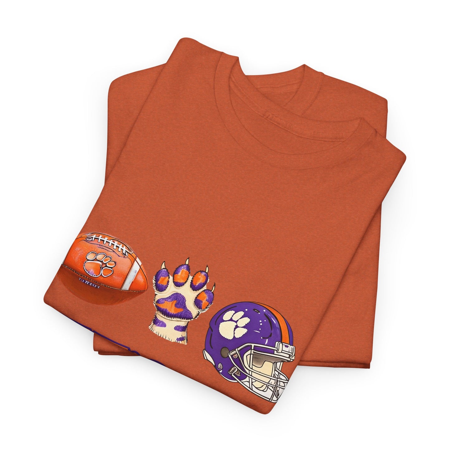 Unisex Heavy Cotton Tee - Let's Go Tigers! Sports Fan Tee, Game Day Shirt, Tailgate Apparel, Team Pride Top, College Football Gear