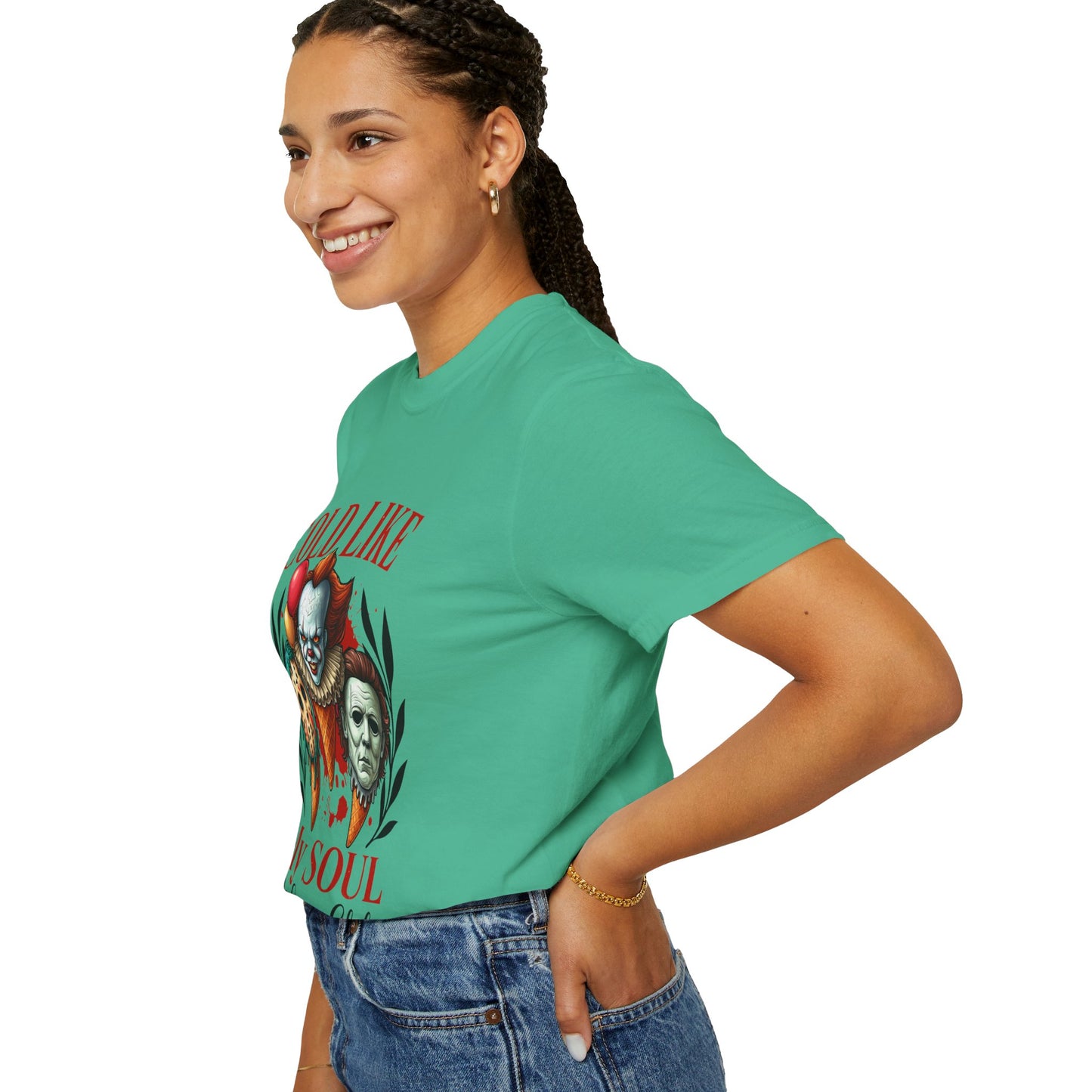 Chilling Soul T-Shirt, Vintage Horror Tee, Unisex Graphic Shirt, Ice Cream Lovers Gift, Fun Movie Merch