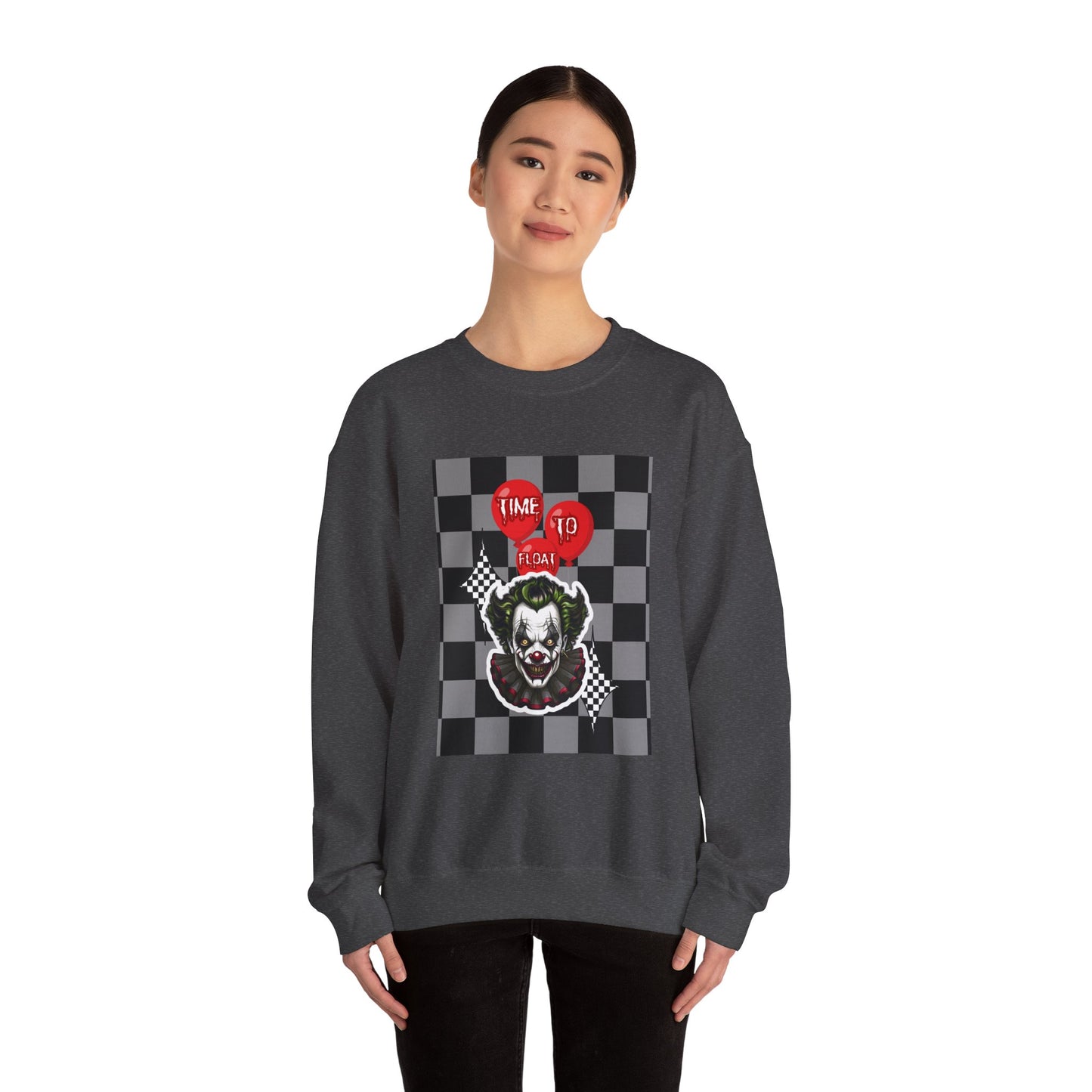 Horror Fan Crewneck Sweatshirt - Time To Float, Love It Or Leave It