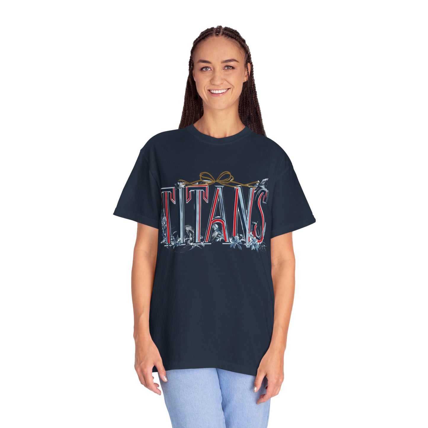 Floral Titans Garment-Dyed T-Shirt