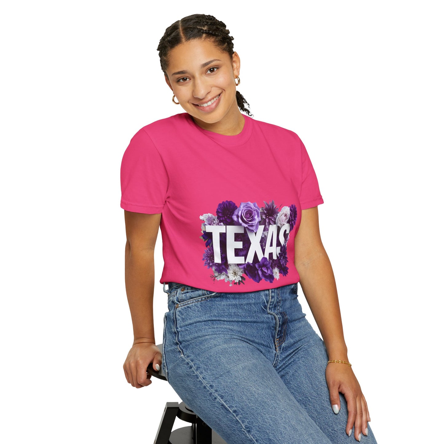 Texas Floral T-Shirt, Unisex Aesthetic Tee, Summer Outfit, Gift for Texan, Casual Style Shirt, Travel Souvenir Shirt