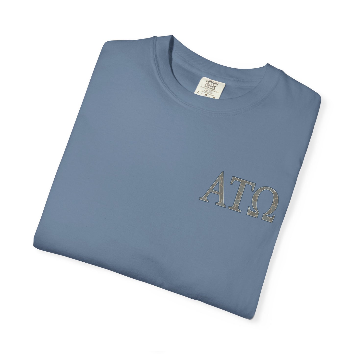 AlphaTauOmega Garment-Dyed T-shirt | Unisex Casual Tee for Fraternity Events, Gifts, College Life, Brotherhood, Greek Life