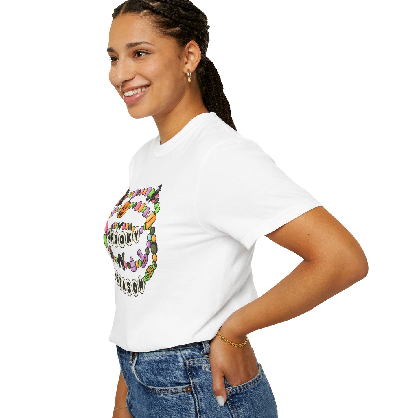 Spooky Season Friendship Bracelet T-shirt | Halloween Fun, Unisex Tee