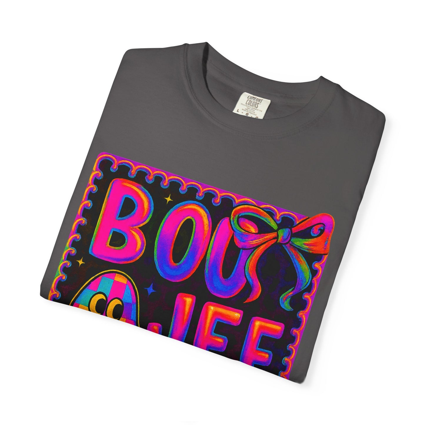 BOOJee Retro Comfort Colors, Garment-Dyed T-shirt, Colorful Graphic Tee, Unisex Streetwear, Fun Gift, Festival Fashion, Vegan Style