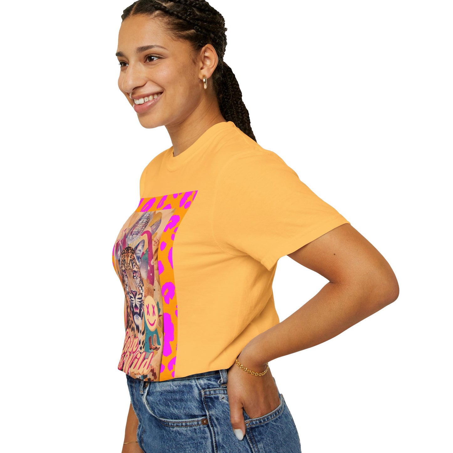 Bold Graphic T-Shirt: Born to Be Wild, Unisex Cotton Tee, Animal Lover Gift, Wild Spirit Apparel, Trendy Casual Wear, Unique Artist Design