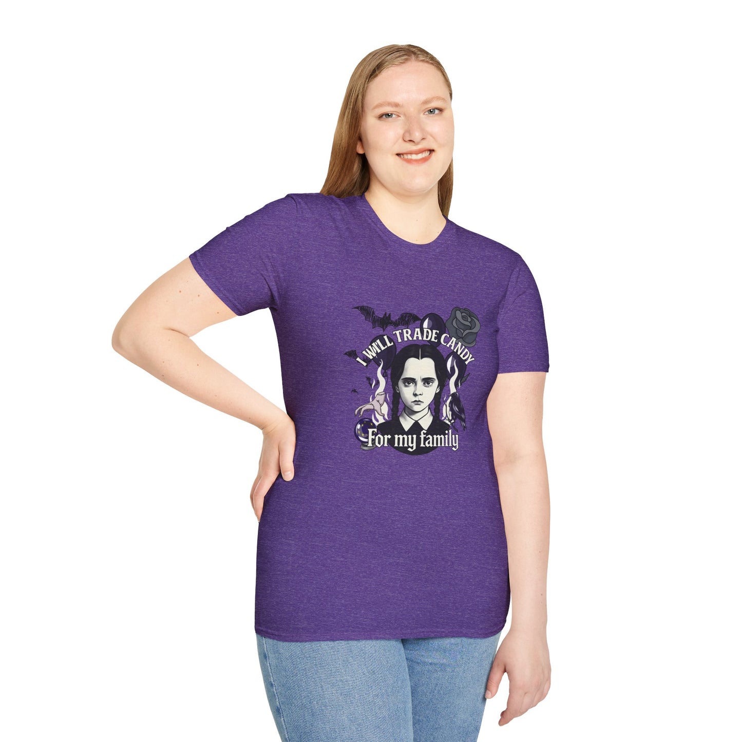 Gothic Family Tribute Unisex Tee - Halloween Dark Aesthetic Apparel