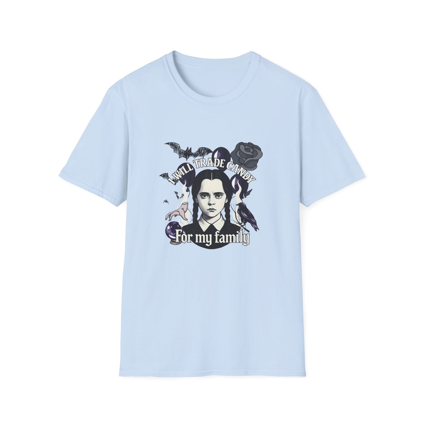 Gothic Family Tribute Unisex Tee - Halloween Dark Aesthetic Apparel