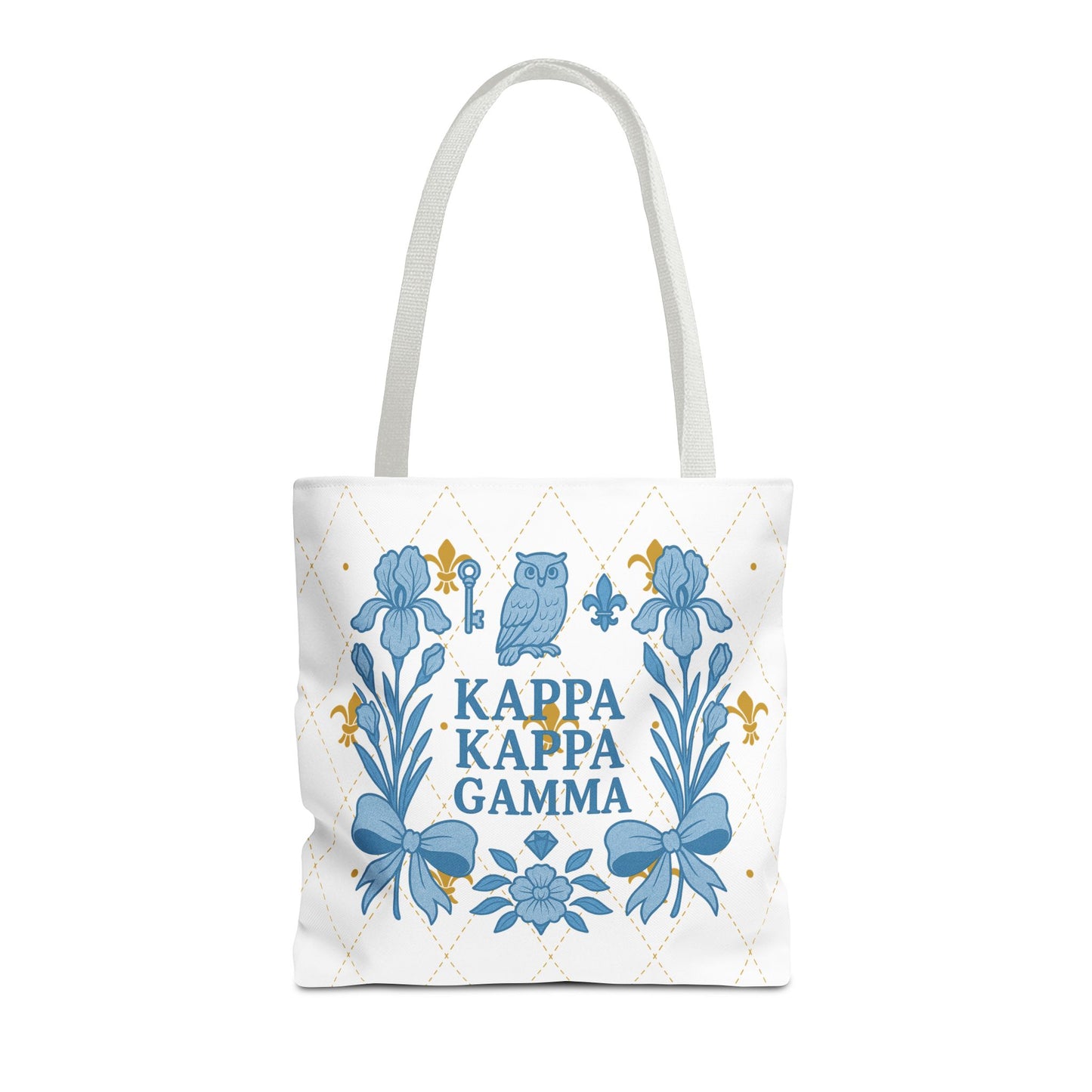 Floral KKG Sorority Tote Bag | College Student Gift, Event Tote