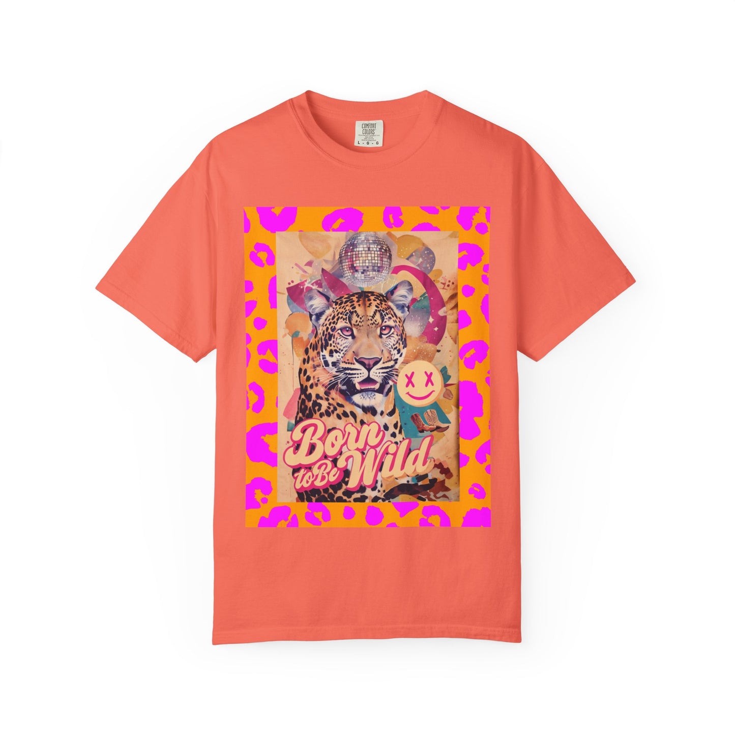 Bold Graphic T-Shirt: Born to Be Wild, Unisex Cotton Tee, Animal Lover Gift, Wild Spirit Apparel, Trendy Casual Wear, Unique Artist Design