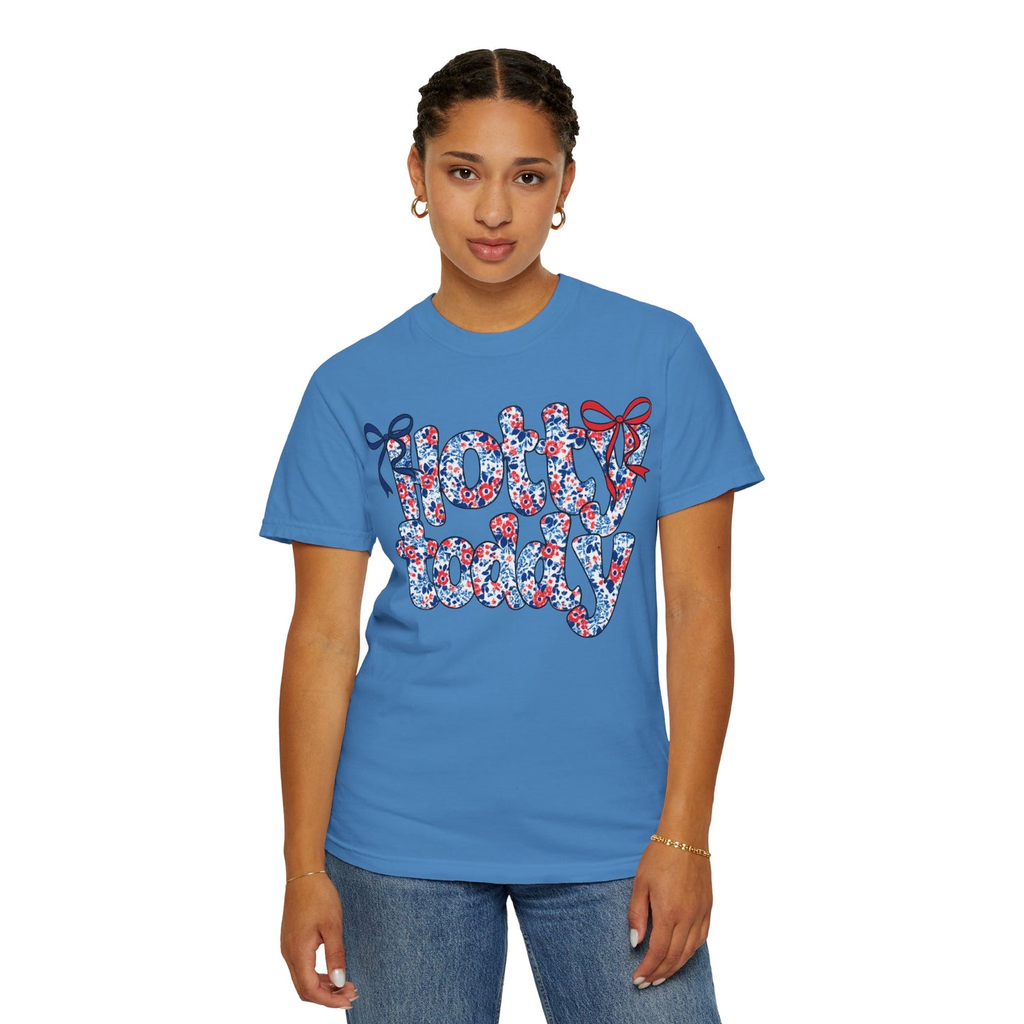 Floral Hotty Toddy Coquette Bow T-Shirt