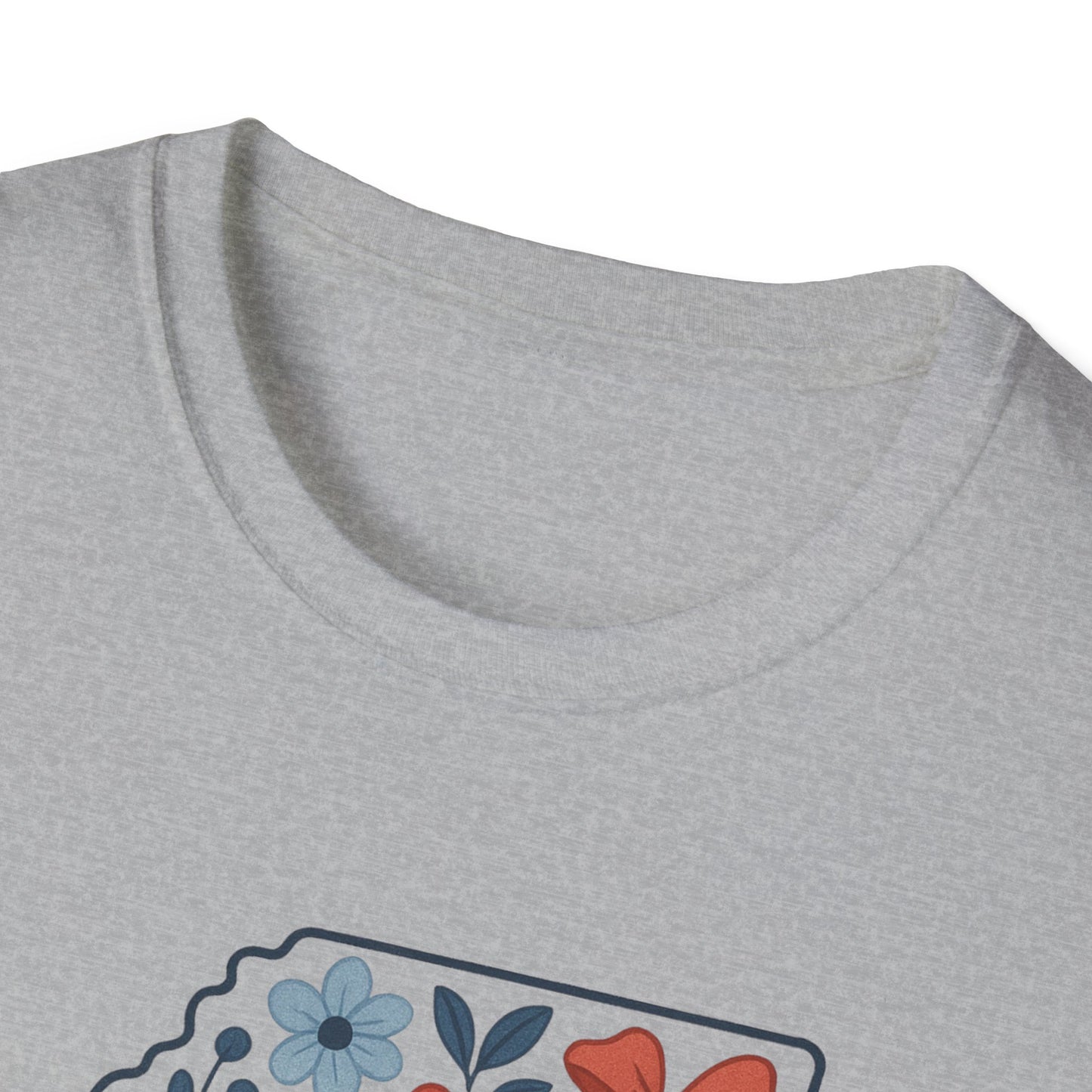 Mississippi Floral Unisex T-Shirt, Casual Tee, Gift for Her, Summer Apparel, Nature Lover Shirt, State Pride Clothing