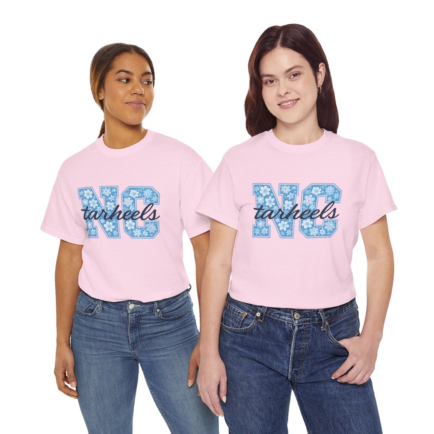 North Carolina Tarheels Unisex Heavy Cotton Tee, College Spirit Wear, Men's and Women's Casual T-Shirt, School Pride Apparel, Gift for Fans