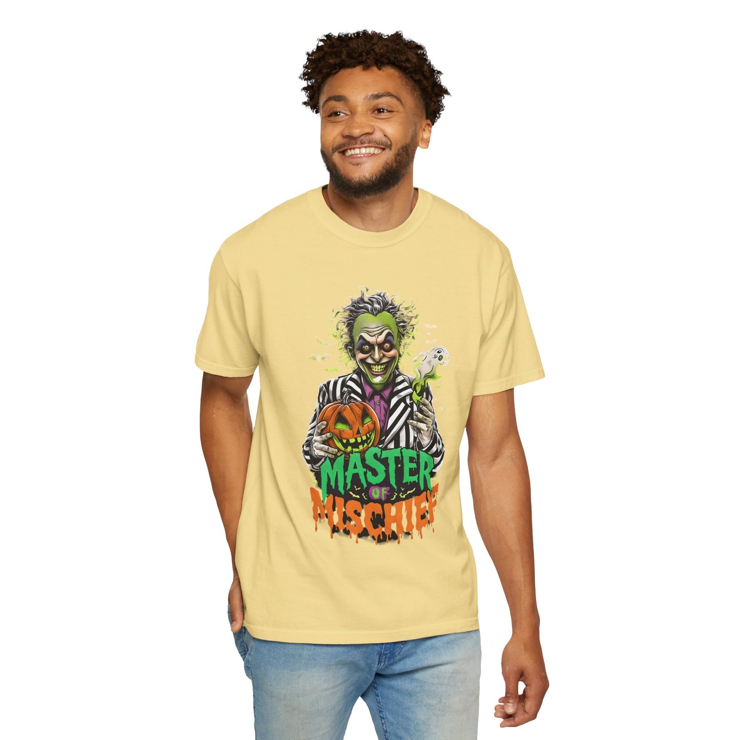 Master of Mischief Unisex T-Shirt, Halloween Party Shirt, Costume Tee, Spooky Gift, Fall Apparel, Graphic Tee