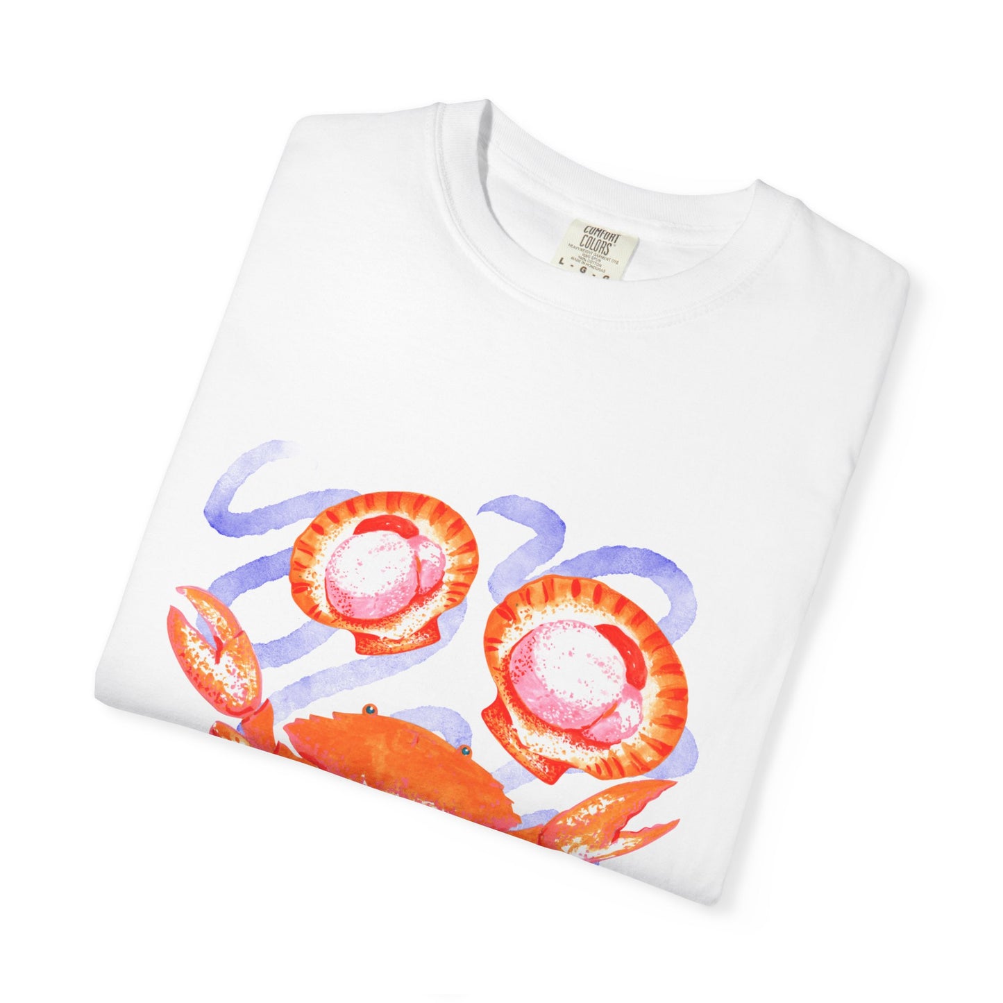 Retro Seafood Graphic T-Shirt - Fresh Catch Comfort Colors Tee