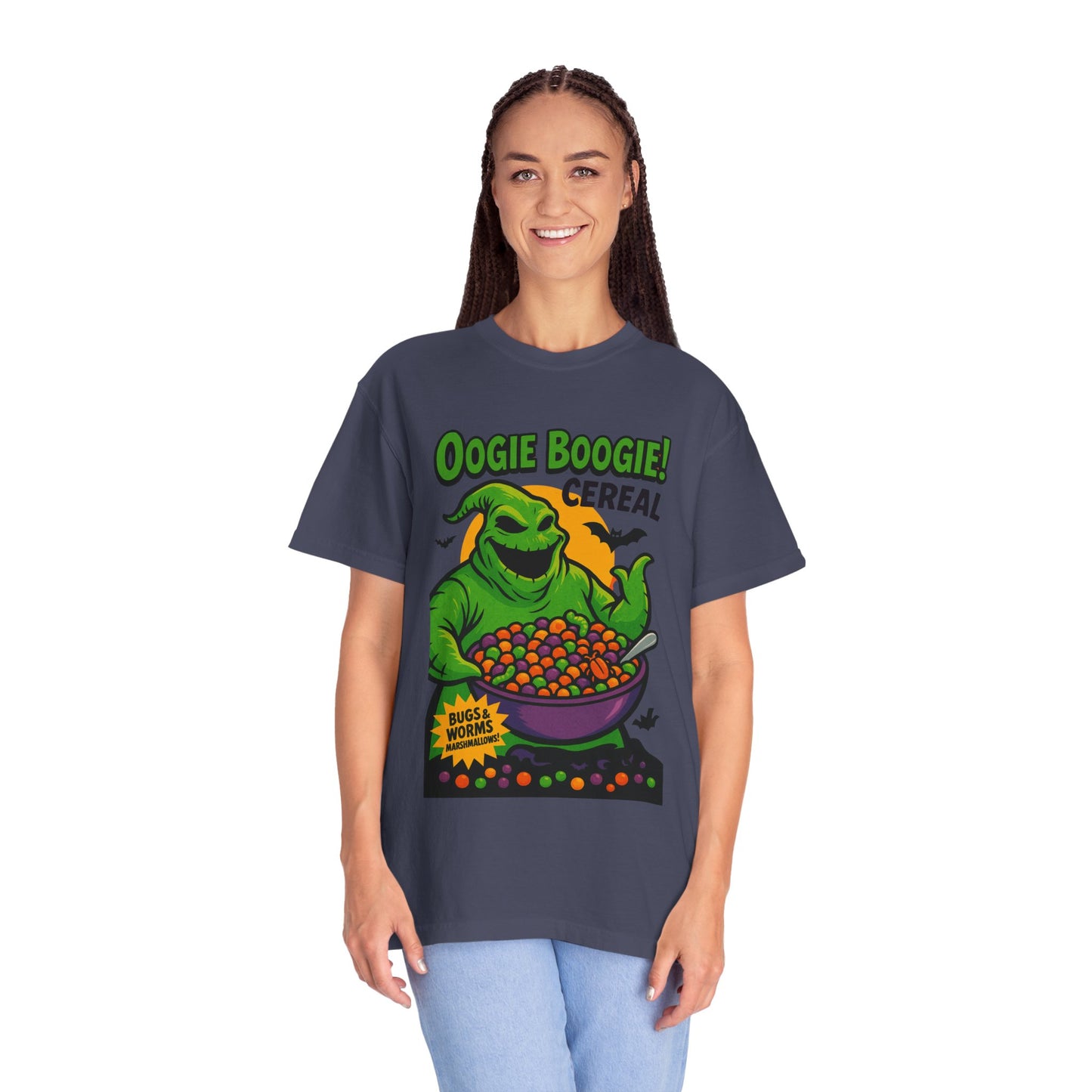 Oogie Boogie Cereal Unisex T-Shirt, Halloween Tee, Cartoon Apparel, Gifts for Fans, Unique Graphic Shirt, Spooky Style