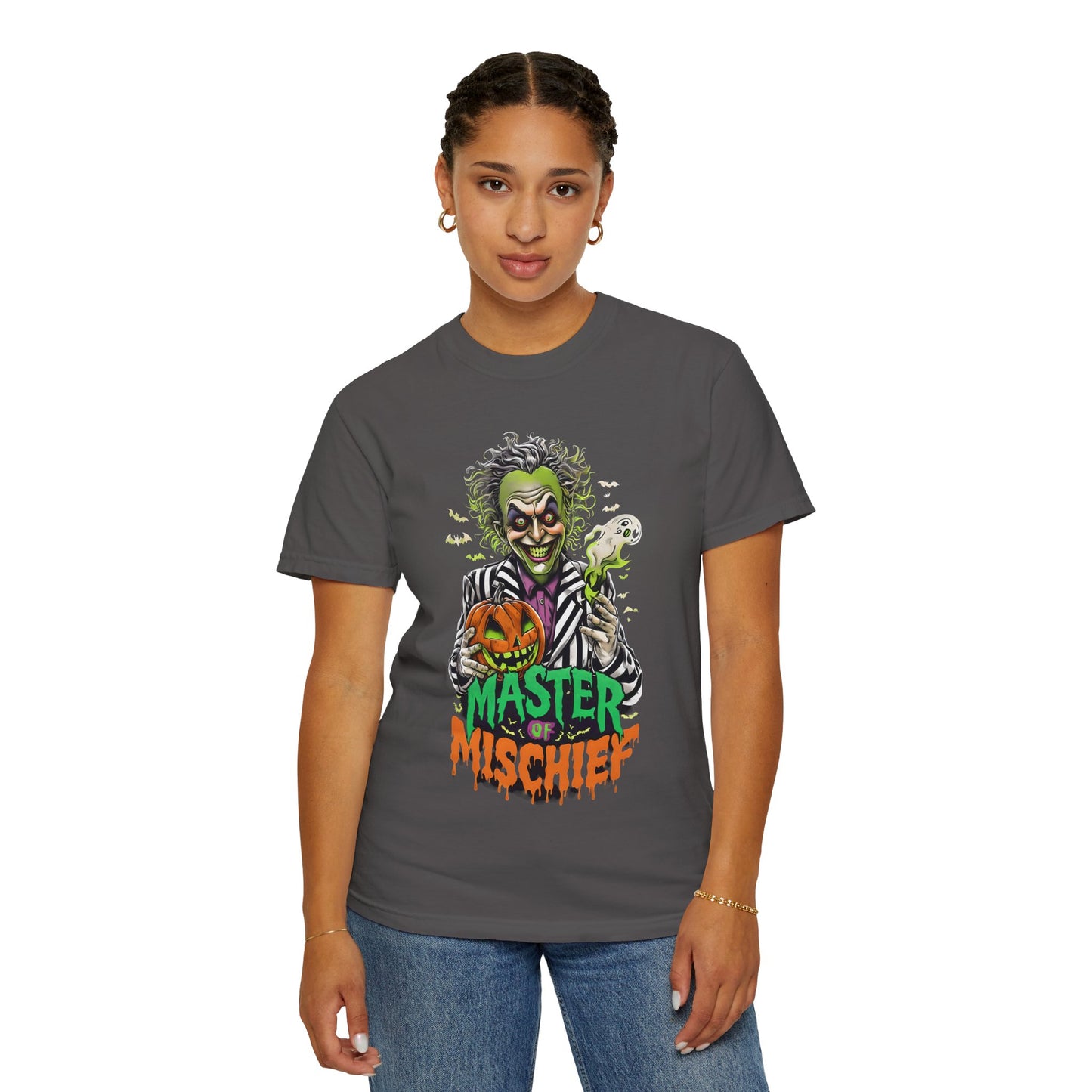 Master of Mischief Unisex T-Shirt, Halloween Party Shirt, Costume Tee, Spooky Gift, Fall Apparel, Graphic Tee