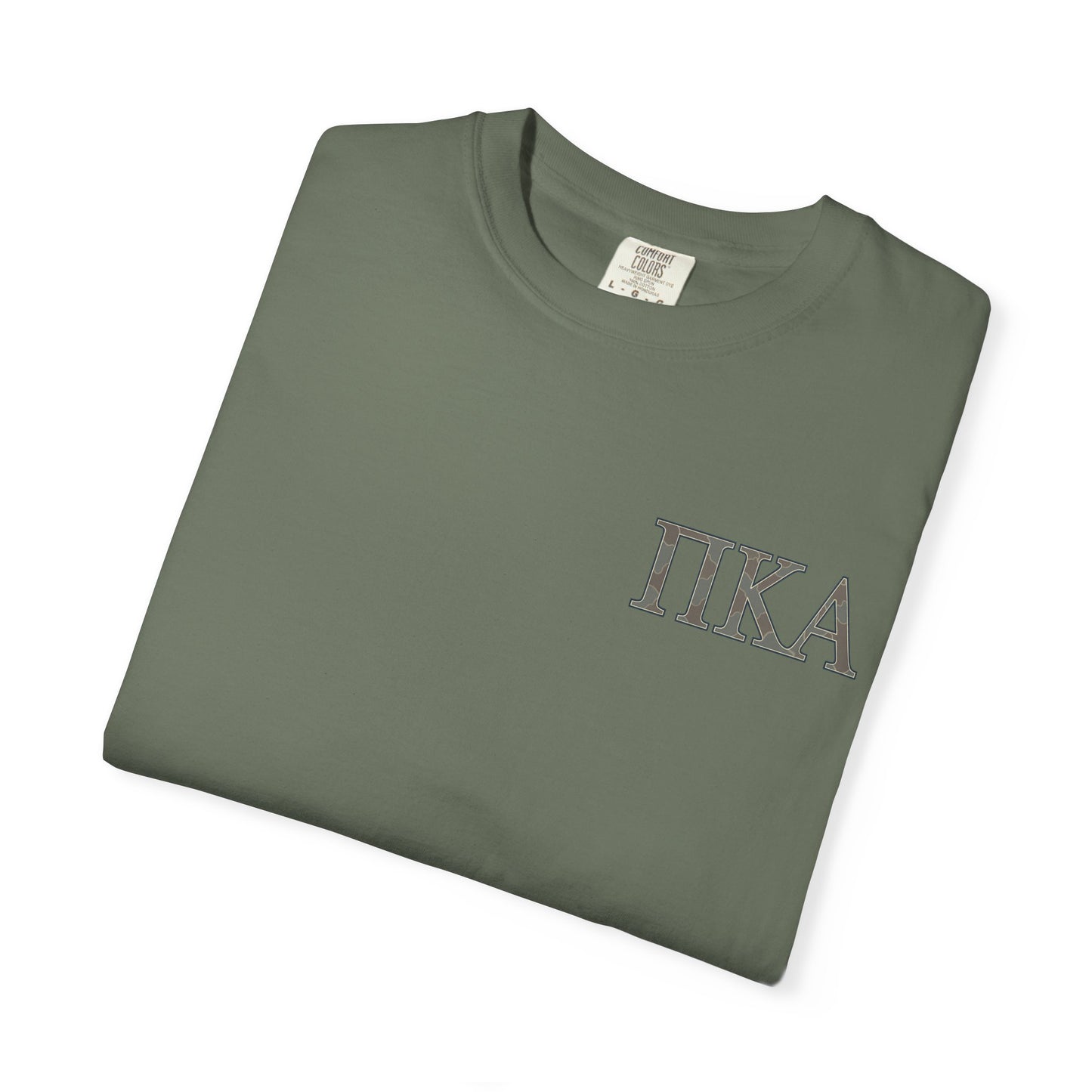 PiKappaAlpha Camouflage T-Shirt | Unisex Garment-Dyed Tee | Casual Wear, Greek Life Apparel, College Gifts, Brotherhood Shirt, Event [...]