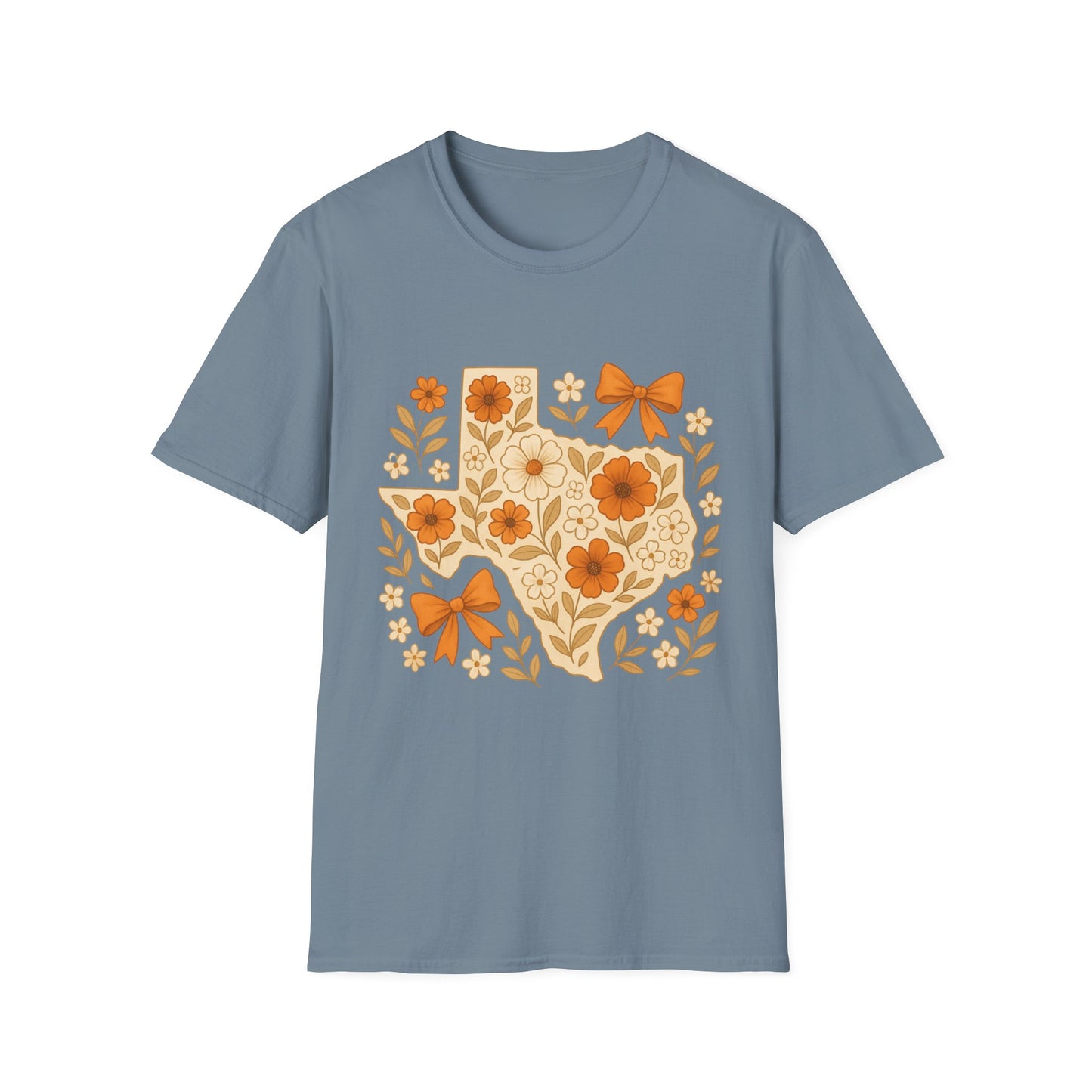 Texas Floral Unisex T-Shirt, Gift for Texans, Spring & Summer Wear, Festival Attire, Southern Charm Shirt