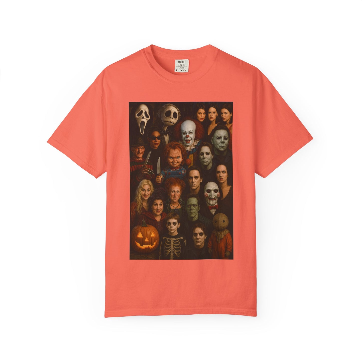 Spooky Halloween T-Shirt | Unisex Garment-Dyed Tee Featuring Iconic Horror Movie Characters, Perfect for Halloween Parties, Horror [...]