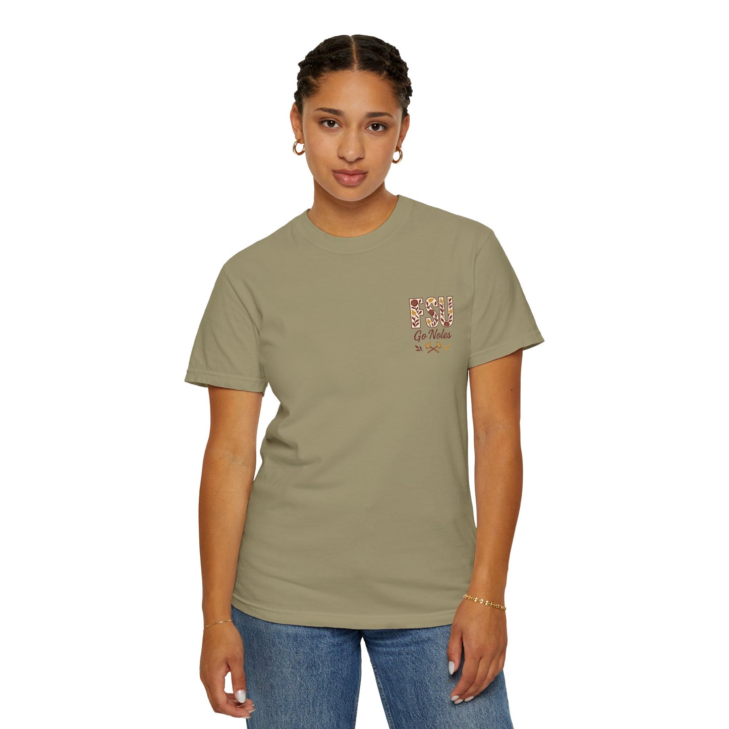 Tomahawk Nation T-Shirt, Unisex College Football Tees, Garment-Dyed Fan Apparel, Go Noles Spirit Wear, Game Day Outfit