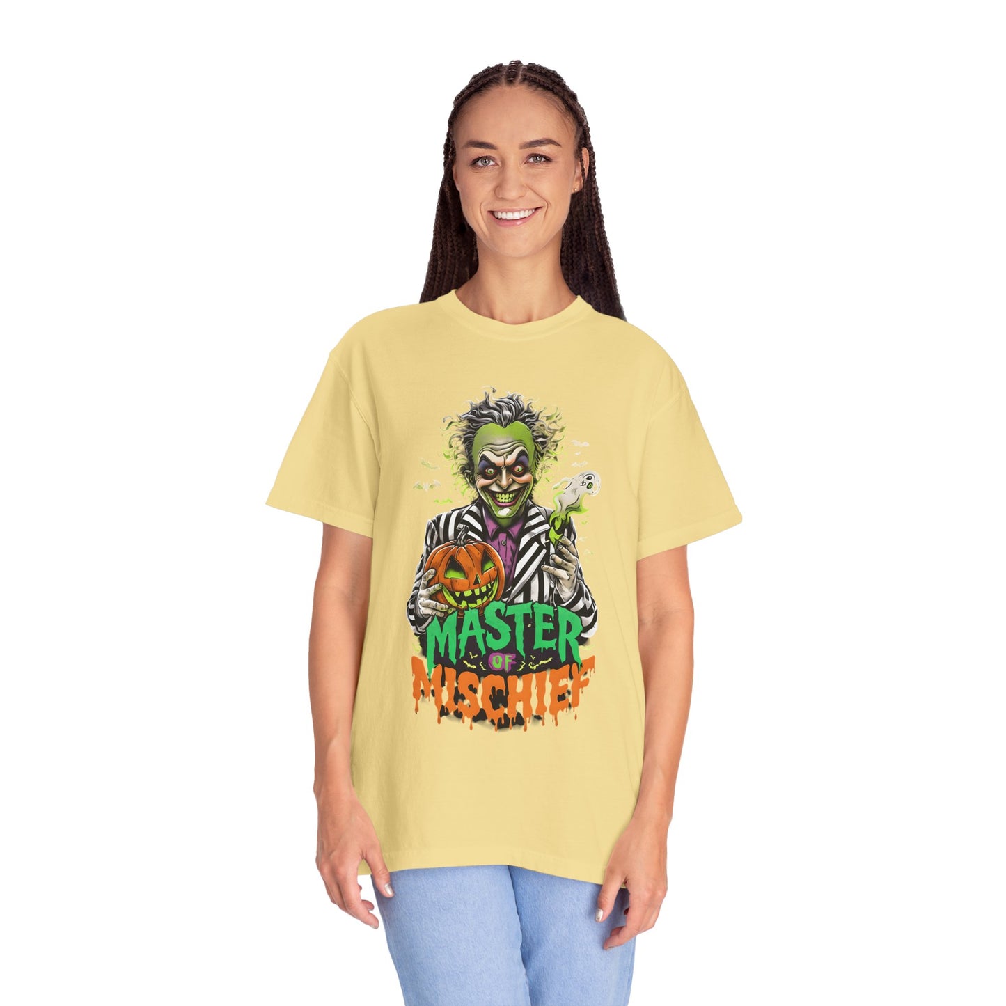 Master of Mischief Unisex T-Shirt, Halloween Party Shirt, Costume Tee, Spooky Gift, Fall Apparel, Graphic Tee