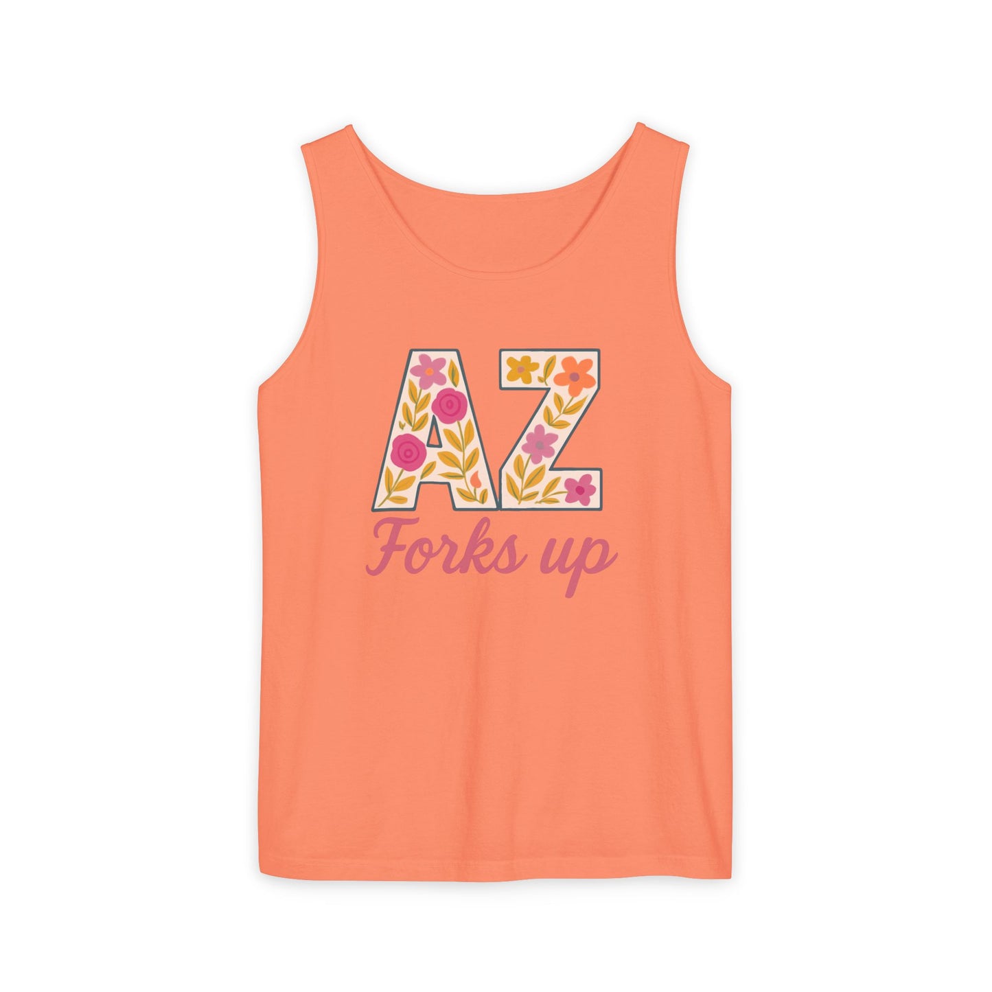 AZ Tank Top - AZ Forks Up Apparel, Summer Wear, Vacation Top, Travel Essentials, Gifts for Arizonans, Sun devils, comfort colors, graduation gift