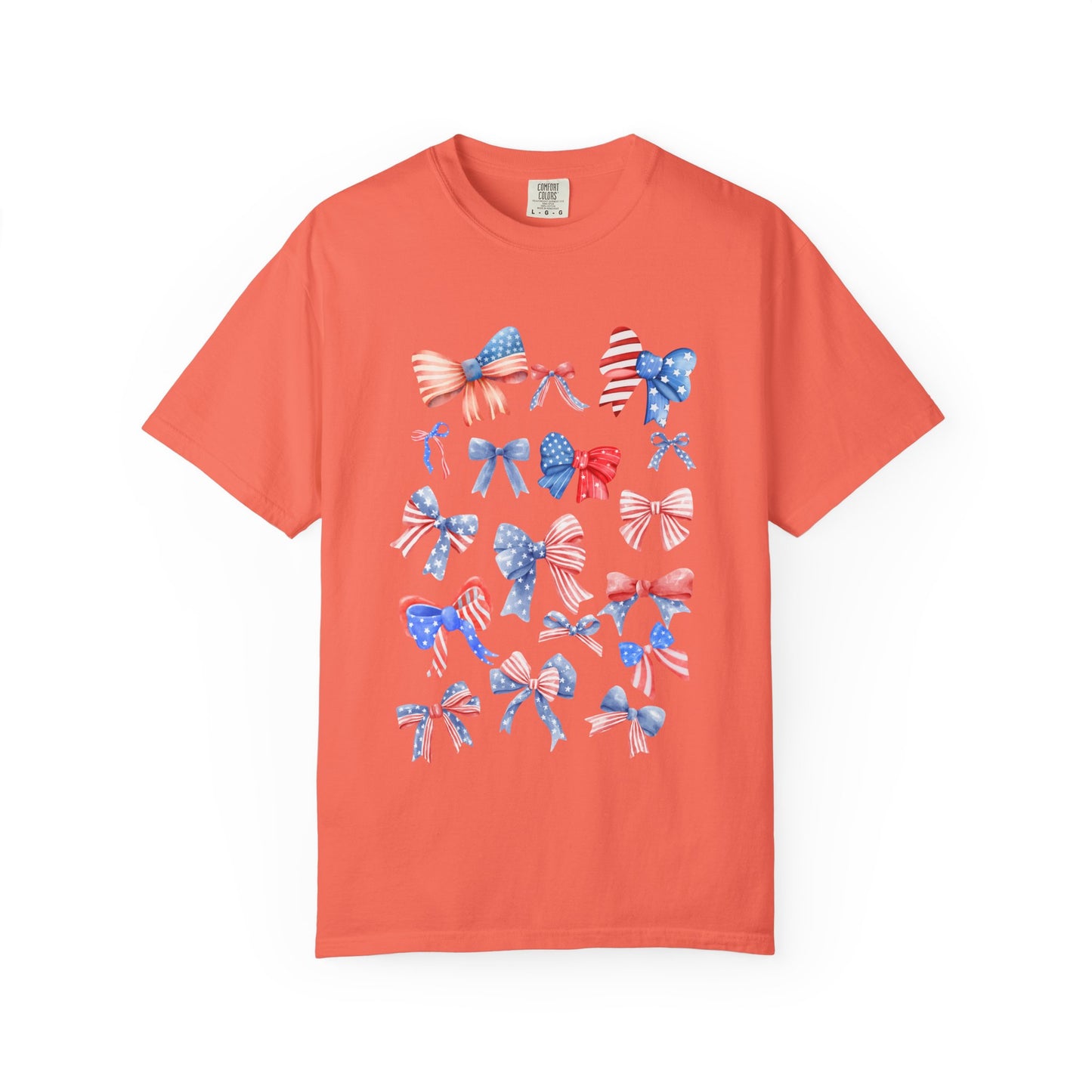 Patriotic Bow T-Shirt | Unisex Casual Wear for Year-Round Celebrations