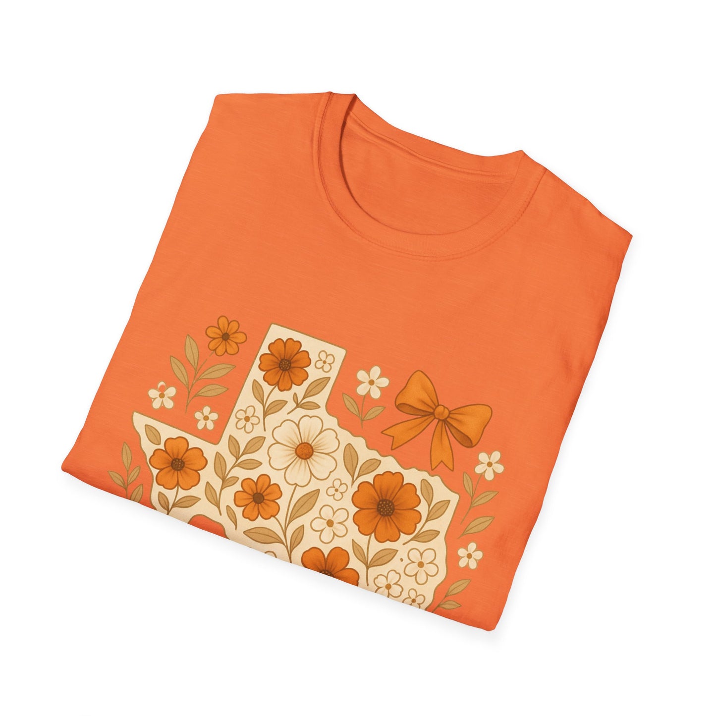 Texas Floral Unisex T-Shirt, Gift for Texans, Spring & Summer Wear, Festival Attire, Southern Charm Shirt